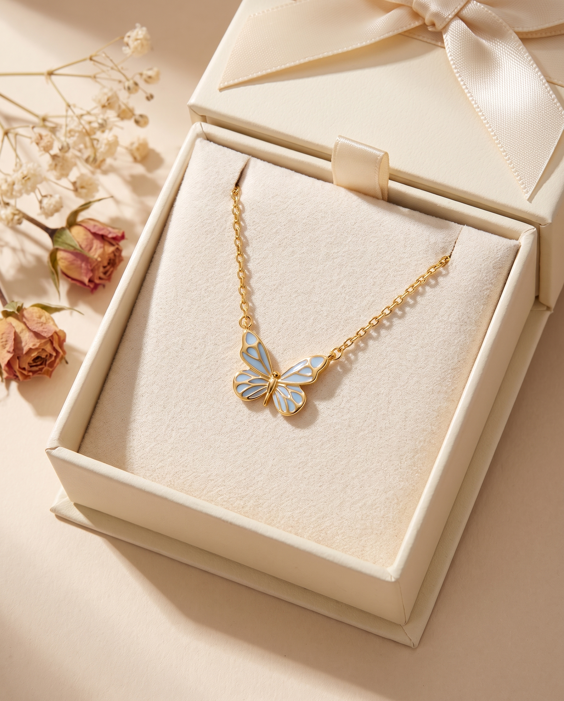 Glow Butterfly Necklace gift box